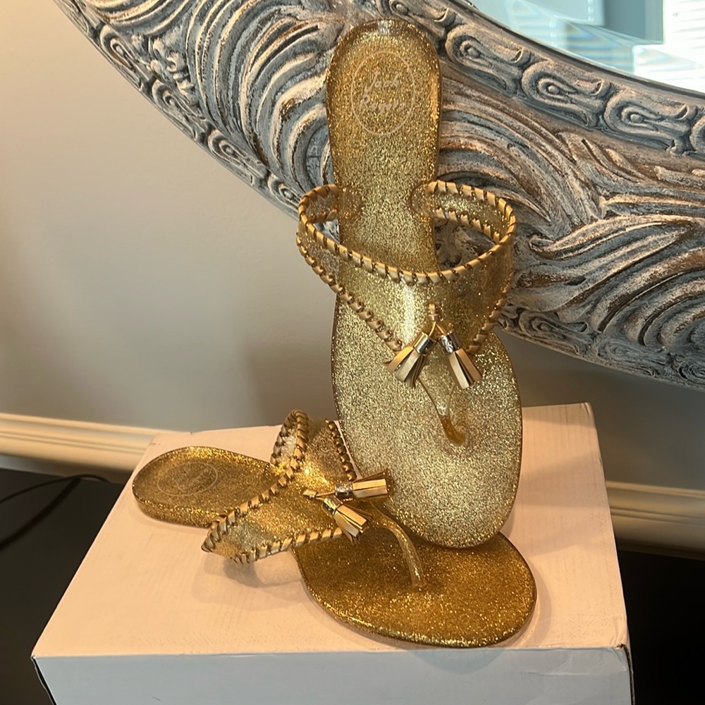 New Never 🌟 Worn Jack Rogers Gold Sandals